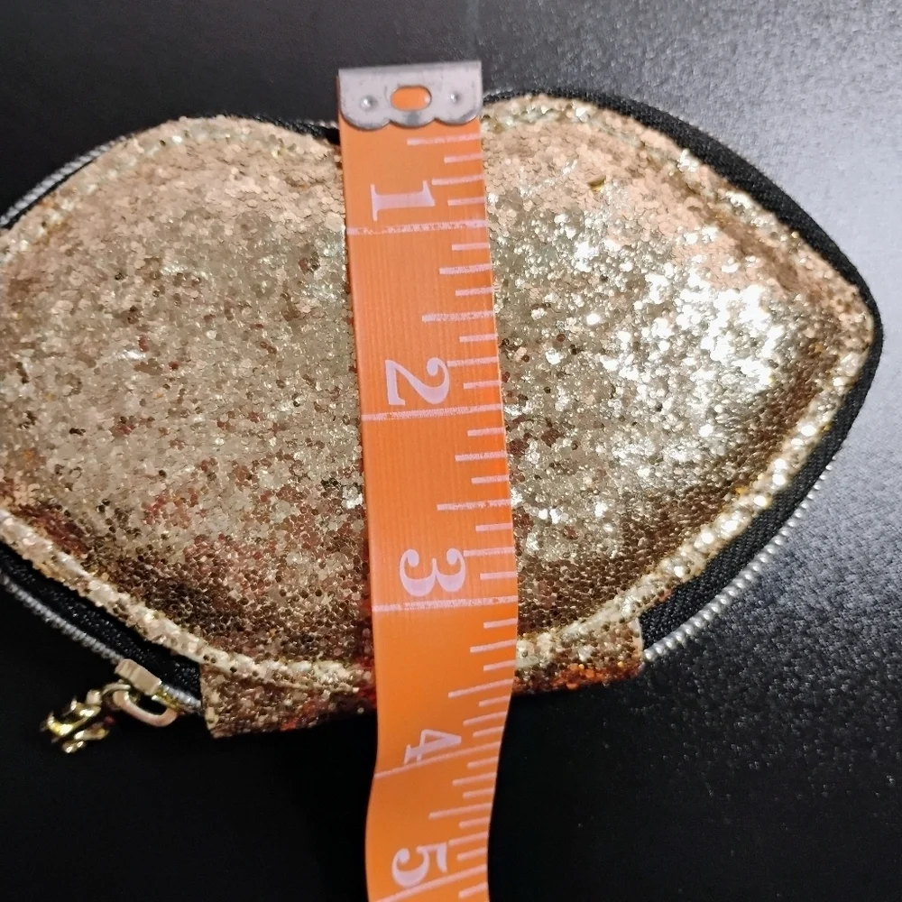 Juicy Couture Gold Sequin Lip Pouch Vintage Case
